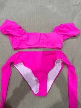 Tie ruffle bikini